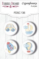 Набор скрапфишек из 4 шт. FDSC 136