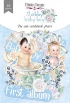 Набор высечек, коллекция "Shabby baby boy redesign", 55шт, пл.250 г/м