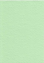 БР003-7 Бумага с рельефным рисунком "Дамасский узор" Цвет: Светло-зеленый 1 лист