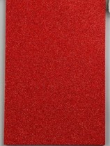 Фоамиран "Красный блеск" 2 мм формат А4, 1л