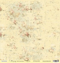 Лист односторонней бумаги 30x30 от Scrapmir Цветочный фон из коллекции Корица 