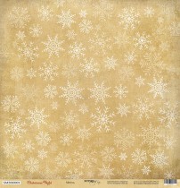 Лист односторонней бумаги 30x30 от Scrapmir Метель из коллекции Christmas Night 