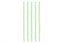 Полужемчужинки клеевые 4мм светло-зеленые, 125шт