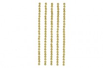 Полужемчужинки клеевые 4мм золотые, 125шт
