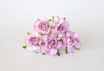 Кудрявые розы 4 см - Св. сиреневые 1 шт