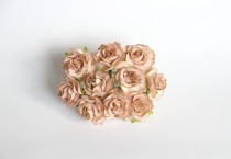 Кудрявые розы 2 см - Бежевые 1 шт