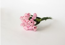 Тюльпаны - Св.розовые диаметр ок. 1 см высота ок. 2 см длина стебля ок. 11 см, 1 шт