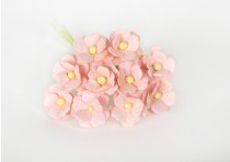 Цветы вишни средние - Розовоперсиковые светлые 124, 1 шт
