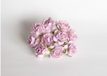 Кудрявые розы 3 см - Св.сиреневые 1 шт