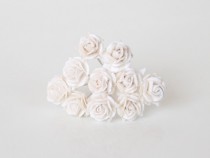 Mini розы 1 см - Белые-белые 152-1, 1 шт