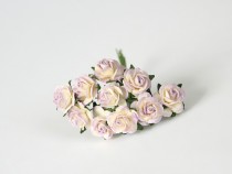 Mini розы 1,5 см - Св.сиреневый+молочный 542 1 шт