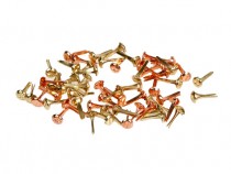 Набор брадсов винтики 3 мм золото-медь, 50 шт