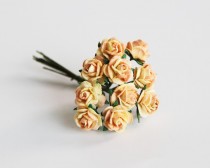 Mini розы 1,5 см -  Желто-оранжевые  305 1 шт