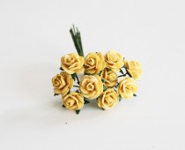 Mini розы 1 см - Желтые 144