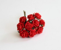 Mini розы 1,5 см - Красные 101, 1 шт.