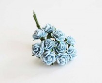 Mini розы 1 см - Голубые 170 1 шт
