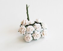 Mini розы 1 см - Белые 152 1 шт
