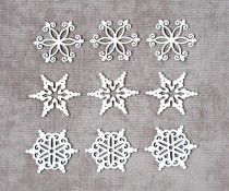 Набор снежинки №5 (9 элементов, размер снежинки 3 см), CB403