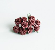 Mini розы 1,5 см - Каштановые 106, 1 шт