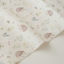 Отрез ткани "Forest story - Ежики в цветах" от Sisterscrap 