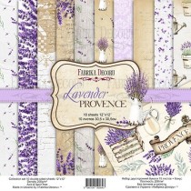 Набор двусторонней скрапбумаги "Lavender Provence", 30,5x30,5см, 10 л., пл.200г/м