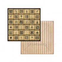 Лист двусторонней бумаги "Illusion cards" коллекция "Circus", 250гр, 30,5*30,5см