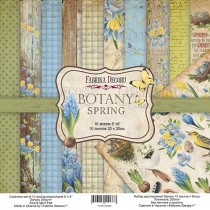 Набор двусторонней скрапбумаги "Botany Spring", 20x20см, 10 л. пл.200г/м2