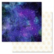 Бумага "Тайны вселенной. Созвездия" (ScrapMania), 30,5х30,5 см, пл. 180 гр/м2