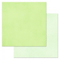 Бумага "Фономикс. Клетка. Зеленая" (ScrapMania), 30,5х30,5 см, пл.180 гр/м2