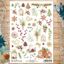 Скрап-карта А4 "Имбирное Рождество. Картинки" (ScrapMania) пл 250г/м2