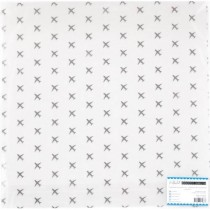 Прозрачный ацетатный лист с серебряным фольгированием "Аэропорт", размер 305х305 мм
