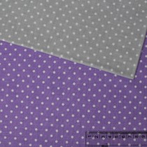 Ткань "Горошек 4мм Белый на фиолетовом" размер 40х50 см. 