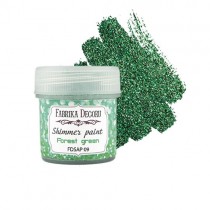 Краска с глиттером "Shimmer paint", цвет Лесная зелень