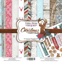 Набор двусторонней скрапбумаги "Christmas fairytales" 10 листов + лист для вырезания