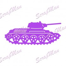 Нож для вырубки Military Tank (Военный танк), DR-41 Размер 2,5*6см