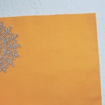 Ткань однотонная "Оранжево-желтый", размер 40х50 см, 100% хлопок