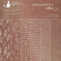 Набор бумаги Serendipity White, 30,5х30,5 см, 12л, пл.240г/м