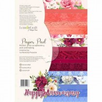 Набор бумаги "Happy Anniversary" 16 листов, размер A4 (21.5x29,7cm), пл.250 г/м2