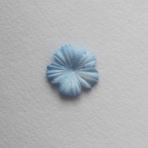 Плоский цветок пастель Голубой, 1 шт