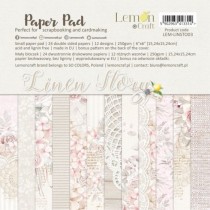 Набор двусторонней бумаги "Linen Story" 24 листа, размер 15,24x15,24 см, пл.250г/м2