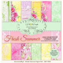 Набор двусторонней бумаги "Fresh Summer" 6 листов, размер 30,5 x30,5 см, пл.200 г/м2