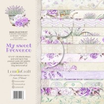 Набор двусторонней бумаги "My sweet Provence" 6 листов, размер 30,5 x30,5 см, пл.250 г/м2 