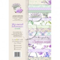 1/2 набора двусторонней бумаги "My sweet Provence" 8 листов, размер A4 (21.5x29,7cm), пл.200 г/м2