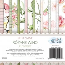 1/3 Набора бумаги "Rose Wine flowers" 15х15 см, 8 л, пл 250 г/м (Paper Heaven)