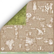 Лист двусторонней бумаги 30x30 от Scrapmir Энциклопедия из коллекции Cozy Forest 