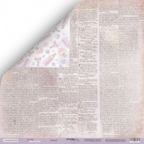 Лист двусторонней бумаги 30x30 от Scrapmir Газета 2 из коллекции Daddy's Princess , пл.190 г/м