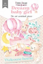 Набор высечек, коллекция "Dreamy baby girl", 55шт, пл.250 г/м