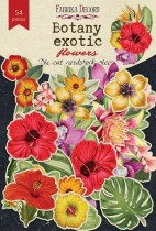 Набор высечек коллекция Botany exotic flowers 54 шт