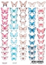 Набор картинок для декорирования "бабочки 2"  формат А4, пл.200г/м2