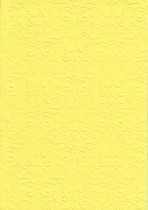 Бумага с рельефным рисунком "Дамасский узор" Цвет: Ярко-Желтый 